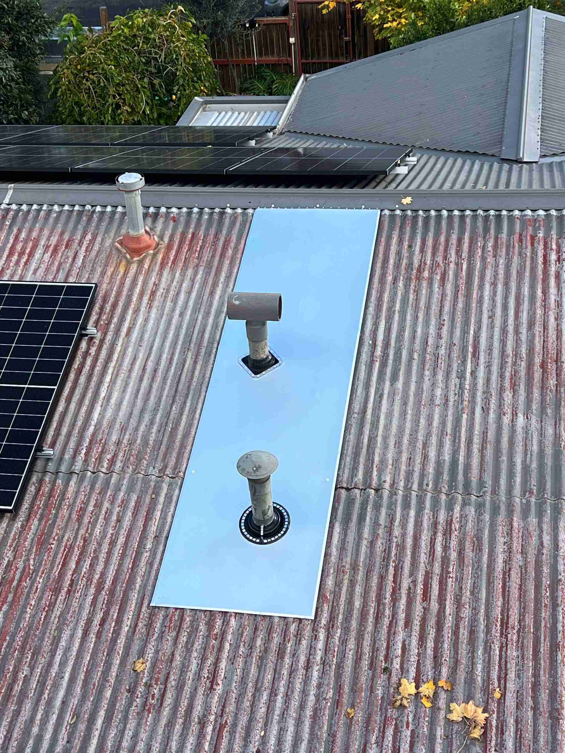 Professional dry pan flashing repair on a Mornington Peninsula home roof